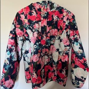 The North Face Girls Rain Jacket Floral Print size L (14/16)